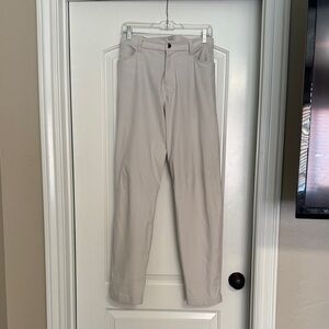 Lululemon ABC 5-Pocket Classic Fit Men's in light beige. Like new. 36/34